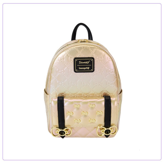 Loungefly Sanrio 50th Anniversary Metallic Gold Mini Backpack - LF Lovers