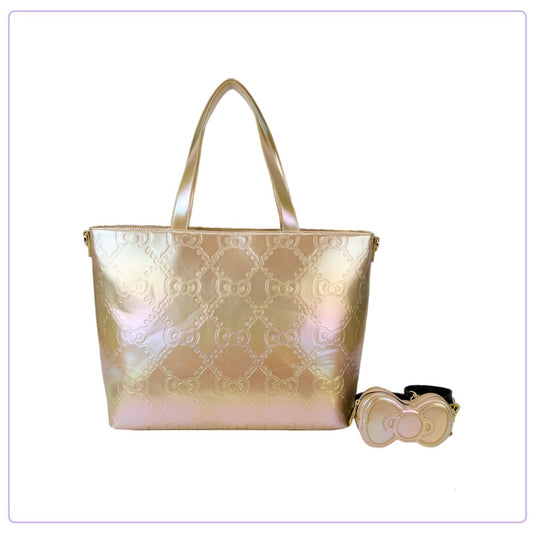Loungefly Sanrio 50th Anniversary Gold Tote Bag - LF Lovers