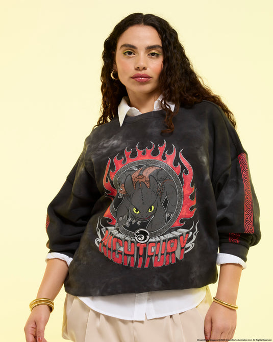 Loungefly Dreamworks How To Train Your Dragon Crewneck Sweatshirt - PREORDER - LF Lovers