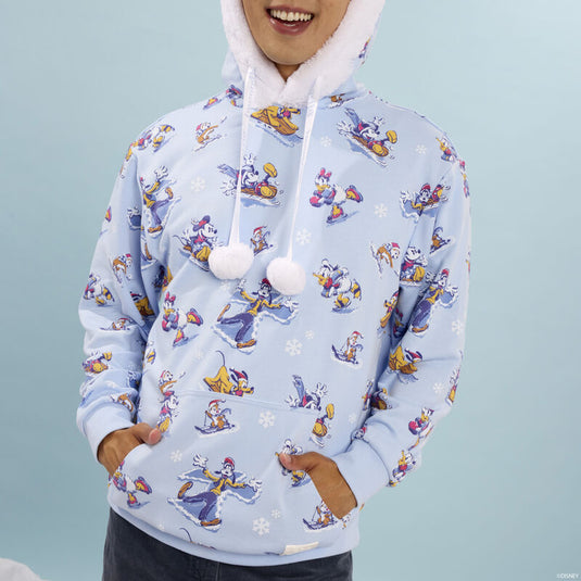 Loungefly Disney Mickey And Friends Winter Wonderland Hooded Sweatshirt