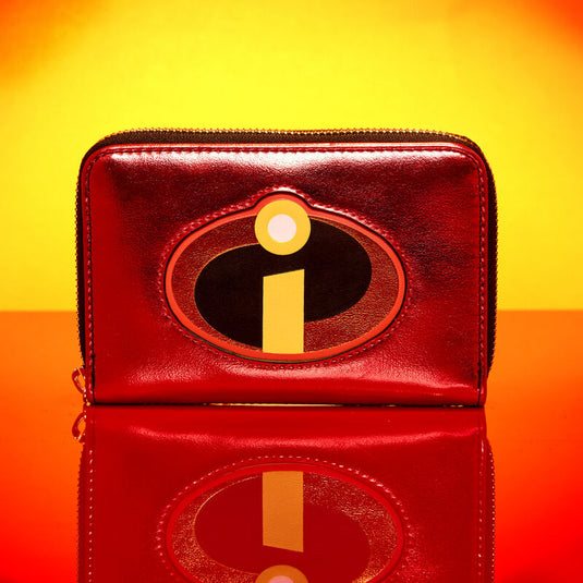 Loungefly Pixar The Incredibles 20th Anniversary Metallic Cosplay Zip Around Wallet - LF Lovers