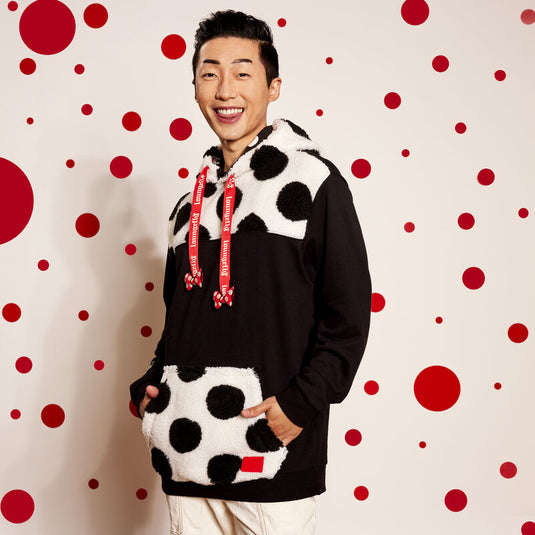 Loungefly Disney Minnie Rocks The Dots Sherpa Unisex Hoodie - LF Lovers