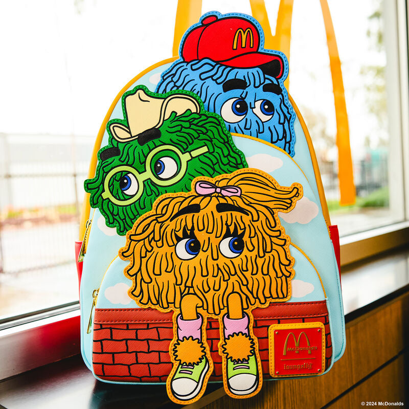Loungefly Mcdonalds Triple Pocket Fry Guys Mini Backpack LF Lovers