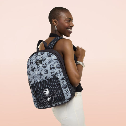 Loungefly Disney The Nightmare Before Christmas Nylon Full Size Backpack - PRE ORDER - LF Lovers