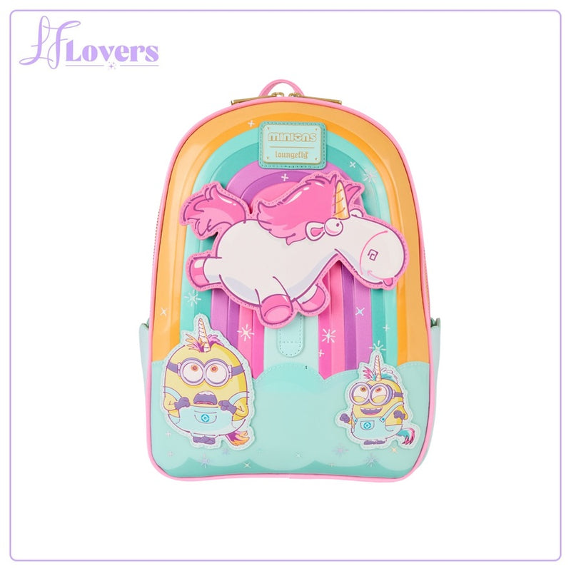 Load image into Gallery viewer, Loungefly Universal Minions Fluffy Unicorn Mini Backpack - PRE ORDER
