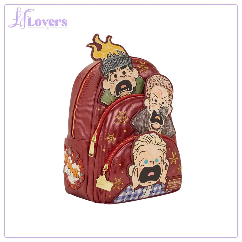Load image into Gallery viewer, Loungefly Twentieth Century Studios Home Alone Triple Pocket Mid Size Backpack - PRE ORDER
