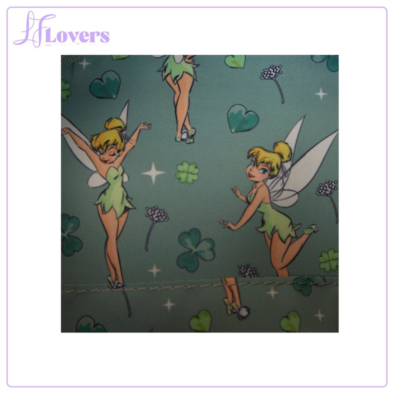 Load image into Gallery viewer, Loungefly Disney Tinker Bell 4-Leaf Clover Tote Bag With Coin Bag
