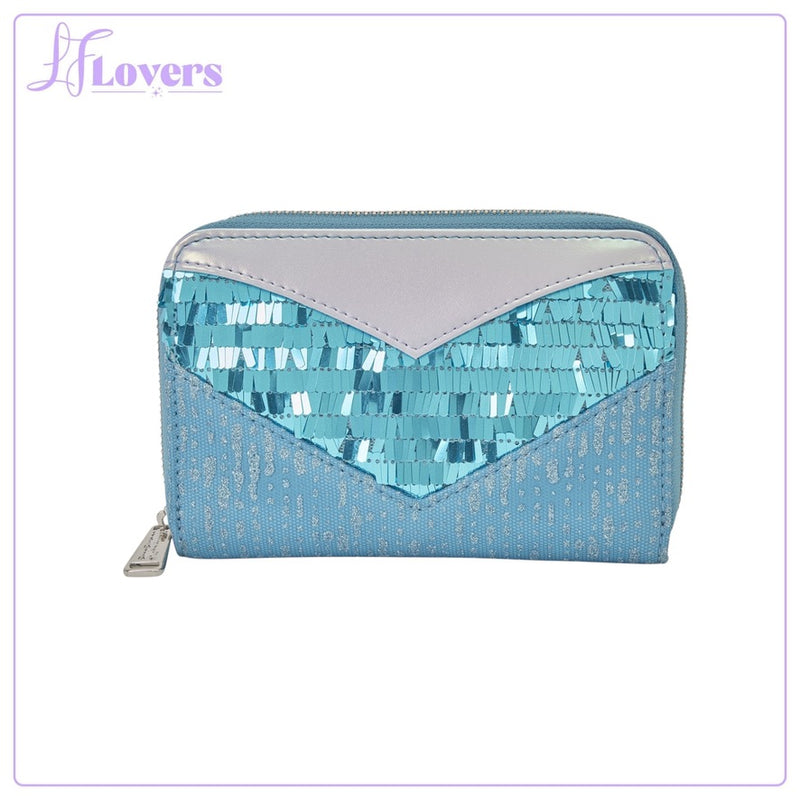 Load image into Gallery viewer, Loungefly Disney Frozen Elsa Glitter Sequin Zip Around Wallet - PRE ORDER
