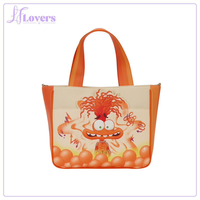 Load image into Gallery viewer, Loungefly Disney Pixar Inside Out 2 Anxiety Tote Bag With Coin Bag - PRE ORDER
