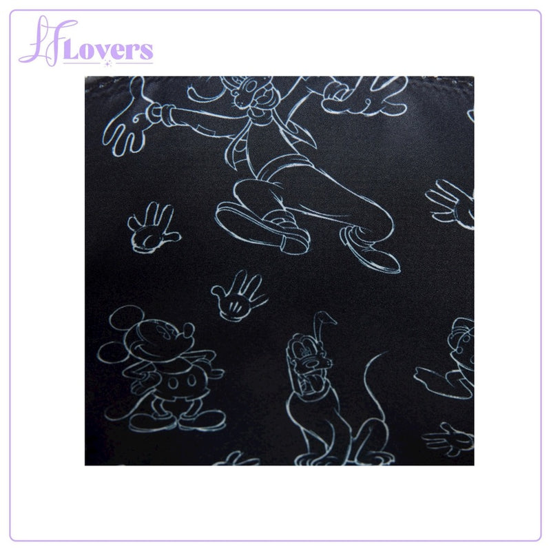 Load image into Gallery viewer, Loungefly Disney Mickey Mouse Sketched Crossbody - PRE ORDER
