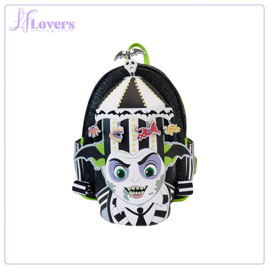 Loungefly Beetlejuice Carousel Glow In The Dark Cosplay Mini Backpack - Preorder