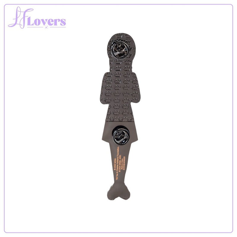 Load image into Gallery viewer, Loungefly MGM Wednesday Addams Paper Doll Pin - LF Lovers
