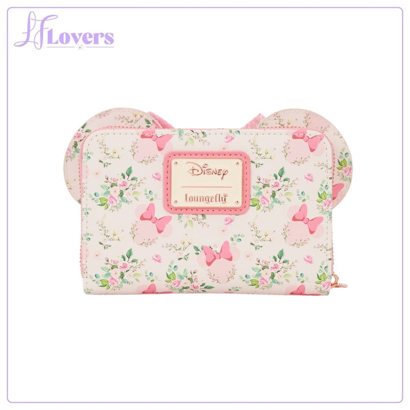 Load image into Gallery viewer, Loungefly Disney Minnie Mouse Floral Zip Around Wallet
