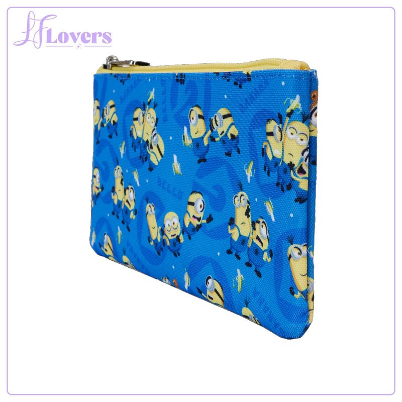 Load image into Gallery viewer, Loungefly Despicable Me Minion Nylon Wristlet
