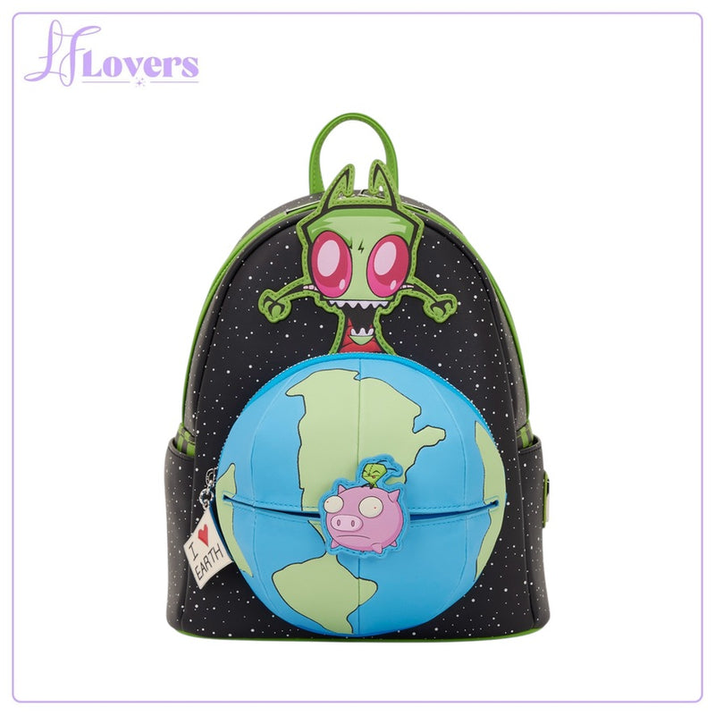 Load image into Gallery viewer, Loungefly Nickelodeon Invader Zim Glow Mini Backpack - LF Lovers
