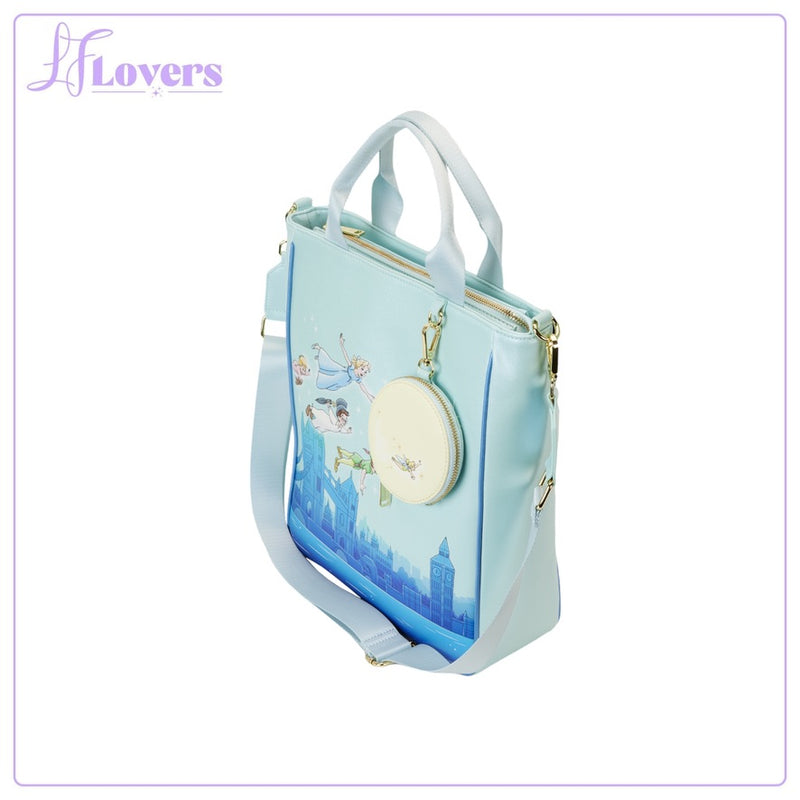 Load image into Gallery viewer, Loungefly Disney Peter Pan You Can Flt Glows Tote Bag - LF Lovers
