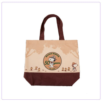 Loungefly Peanuts Beagle Scouts 50th Anniversary Canvas Tote Bag - PRE ORDER