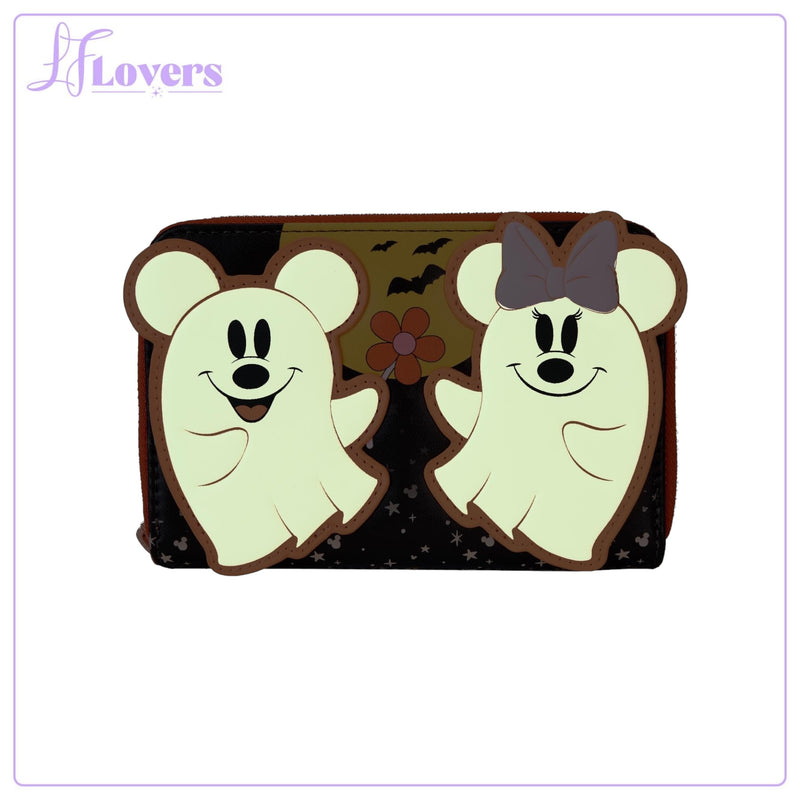 Load image into Gallery viewer, Loungefly Disney Mickey And Friends Halloween Zip Around Wallet
