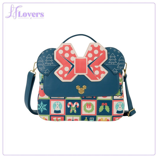Loungefly Disney Mickey And Minnie Holiday Crossbody - PRE ORDER