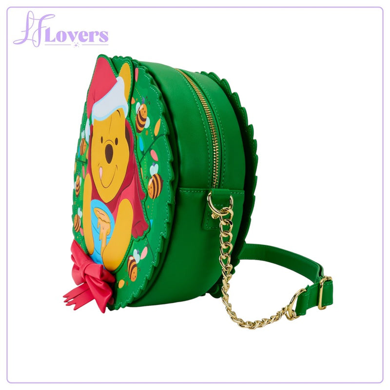 Load image into Gallery viewer, Loungefly Disney Winnie The Pooh Stuck In Wreath Crossbody
