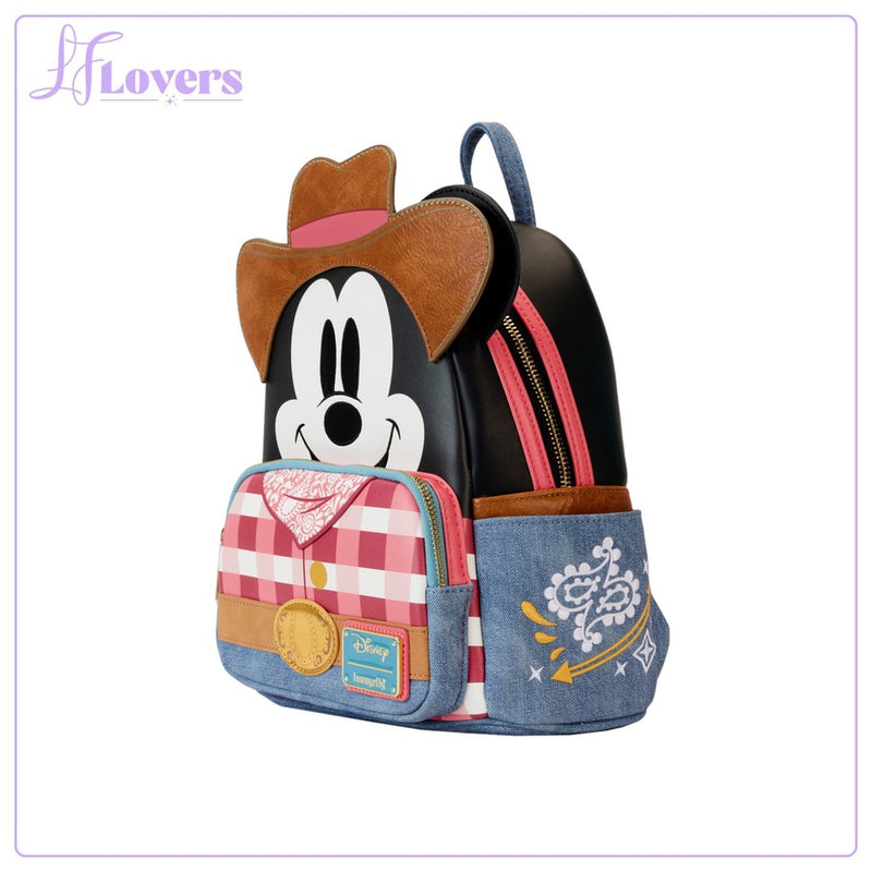 Load image into Gallery viewer, Loungefly Disney Western Mickey Mouse Cosplay Mini Backpack - LF Lovers
