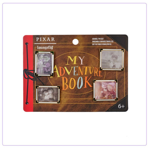 Loungefly Pixar Up 15th Anniversary Adventure Book 4 Piece Pin Set - PRE ORDER