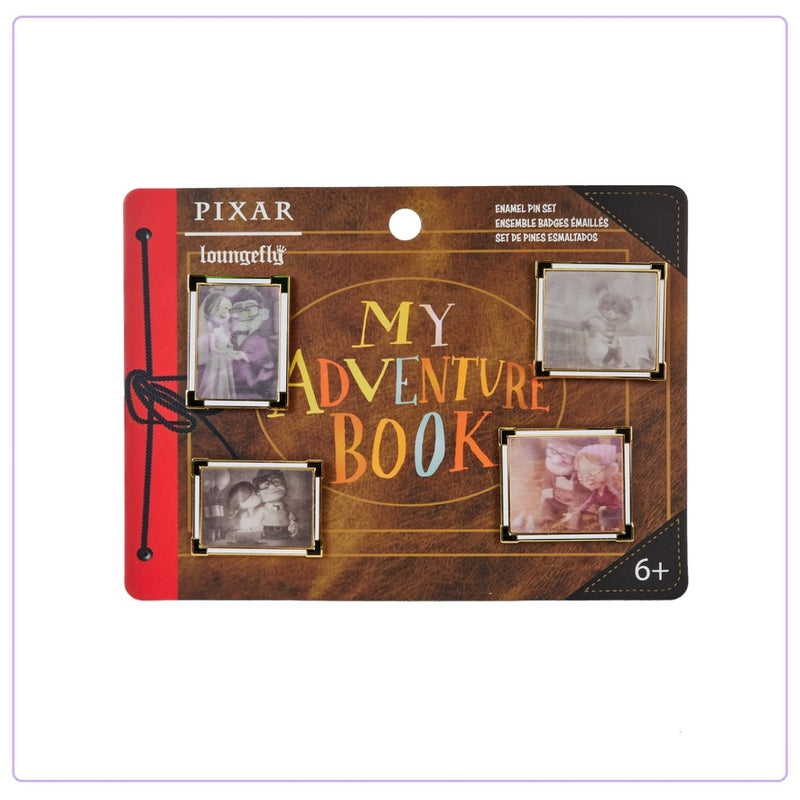 Load image into Gallery viewer, Loungefly Pixar Up 15th Anniversary Adventure Book 4 Piece Pin Set - PRE ORDER - LF Lovers
