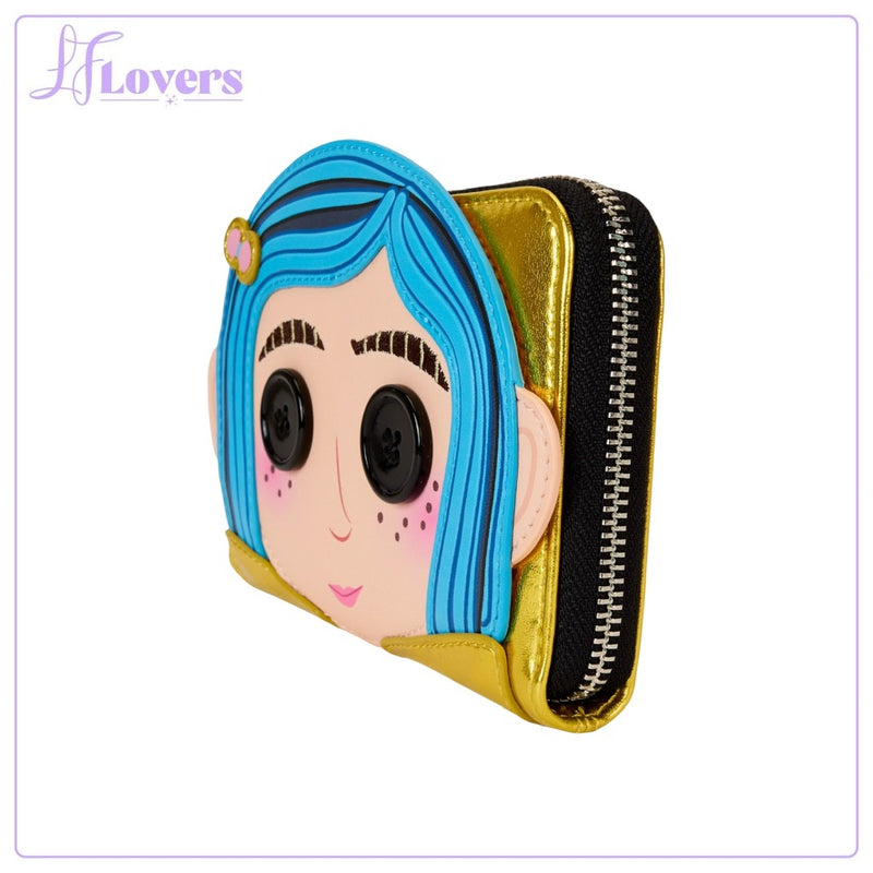 Load image into Gallery viewer, Loungefly Laika Coraline Doll Cosplay Zip Around Wallet - COMING SOON
