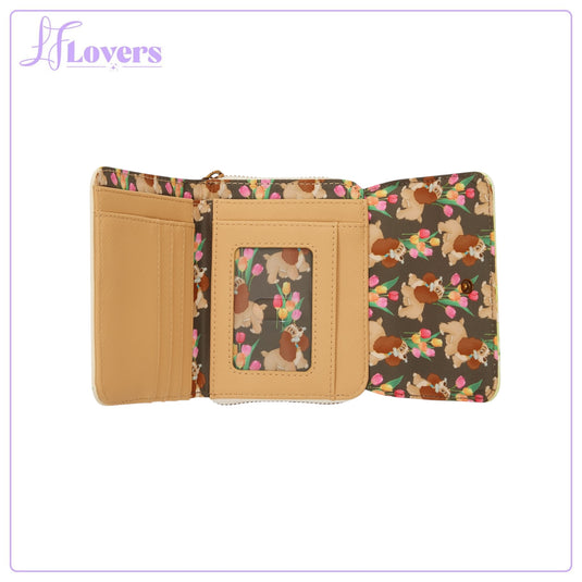 Loungefly Disney Lady And The Tramp Pastel Tulip Trifold Wallet - PRE ORDER