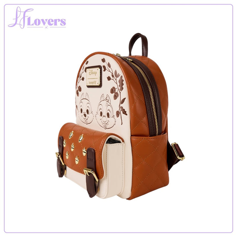 Load image into Gallery viewer, Loungefly Disney Chip And Dale Quilted Mini Backpack - LF Lovers
