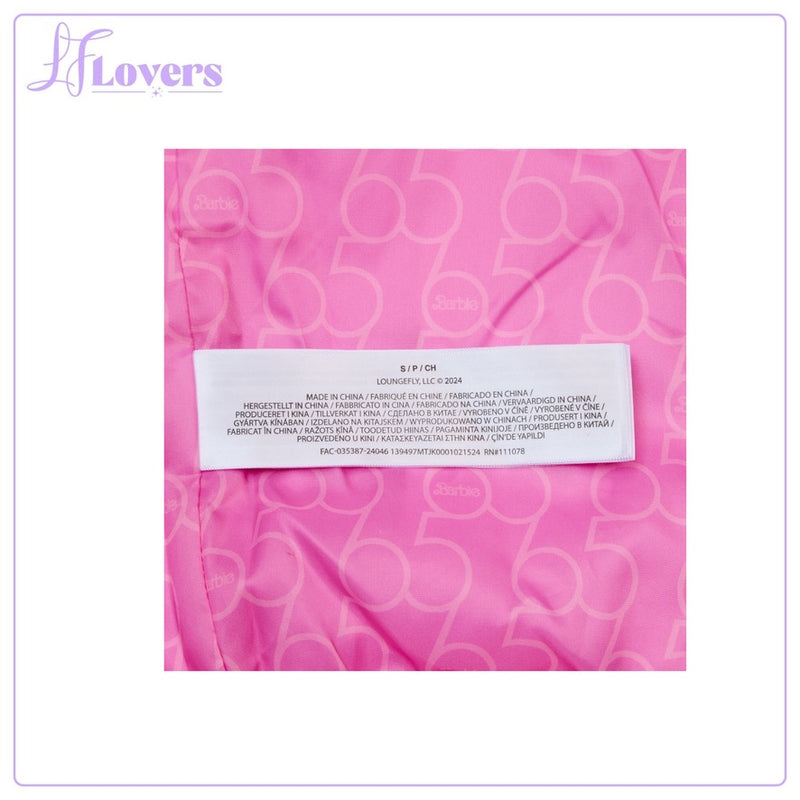 Load image into Gallery viewer, Loungefly Barbie 65th Anniversary Bomber Jacket
