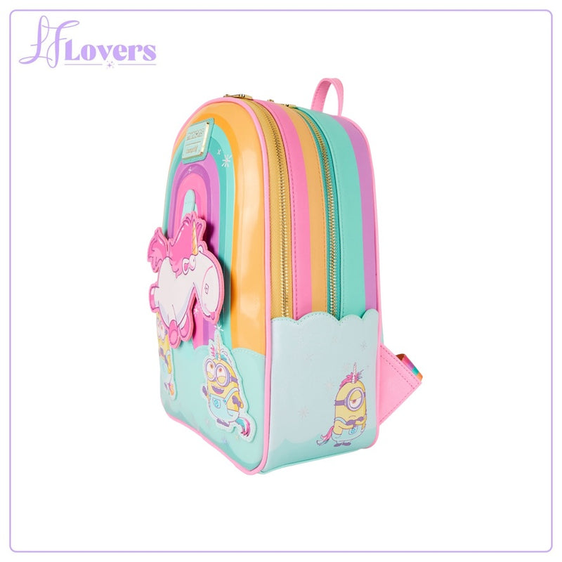 Load image into Gallery viewer, Loungefly Universal Minions Fluffy Unicorn Mini Backpack - PRE ORDER

