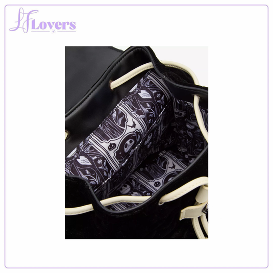 Loungefly Disney The Nightmare Before Christmas Quilted Bat Mini Backpack - LF Lovers