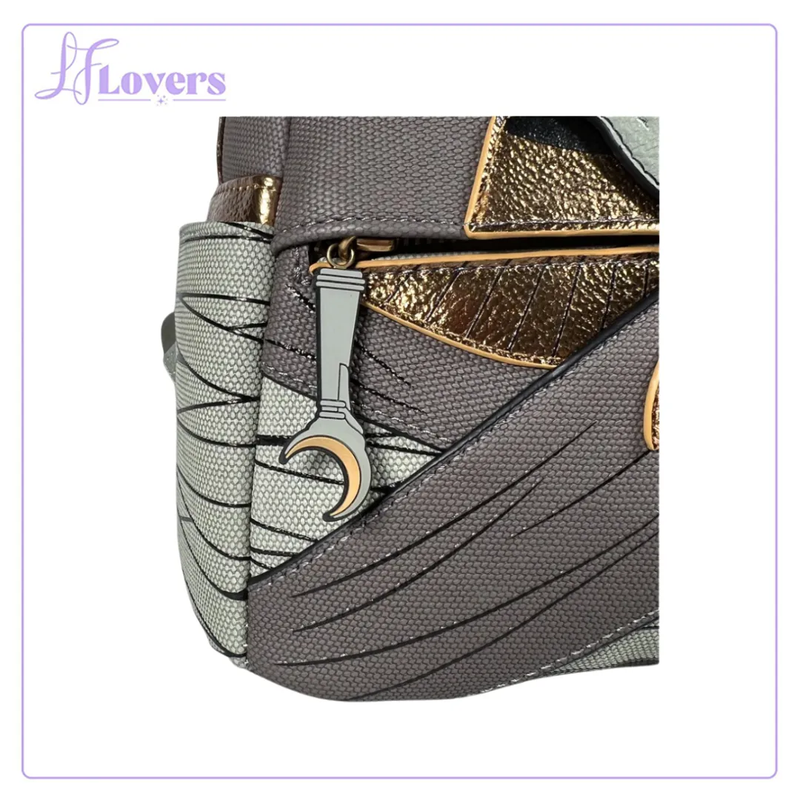 Load image into Gallery viewer, LF Lovers Exclusive - Loungefly Marvel Moon Knight Khonshu Cosplay Mini Backpack
