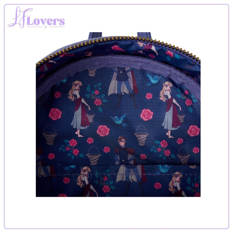 Load image into Gallery viewer, Loungefly Disney Princess Aurora &amp; Prince Phillip Mini Backpack - PRE ORDER
