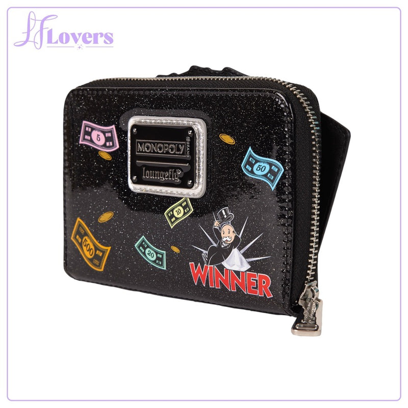 Load image into Gallery viewer, Loungefly Hasbro Monopoly Money Zip Around Wallet
