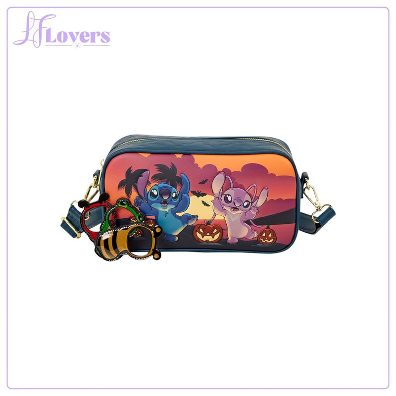 Load image into Gallery viewer, Loungefly Disney Stitch &amp; Angel Halloween Costumes Crossbody Bag - Preorder
