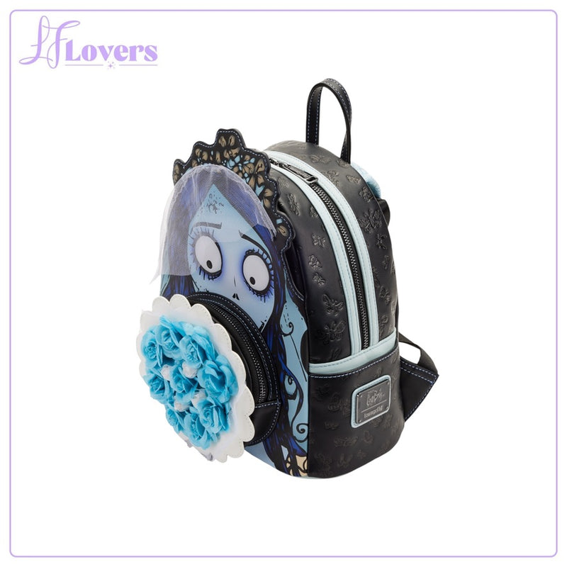 Load image into Gallery viewer, Loungefly Corpse Bride Emily Bouquet Mini Backpack - PRE ORDER
