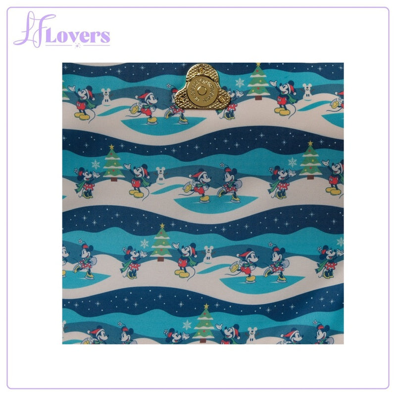 Load image into Gallery viewer, Loungefly Disney Mickey And Minnie Holiday Crossbody - PRE ORDER
