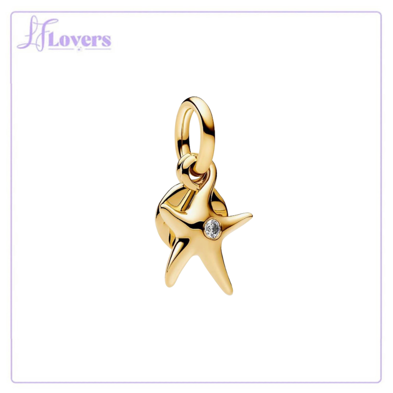 Load image into Gallery viewer, Pandora Starfish Double Dangle Charm
