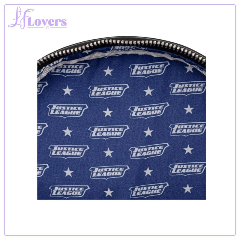 Load image into Gallery viewer, Loungefly DC Superheroes Chibi Lineup Mini Backpack - LF Lovers
