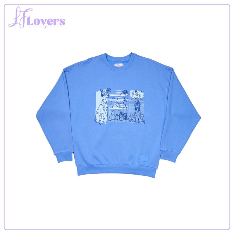 Load image into Gallery viewer, Loungefly Disney Dogs &amp; Cats Oversized Crewneck Sweatshirt - PRE ORDER
