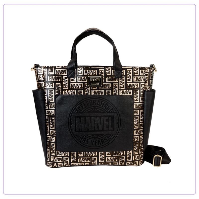 Load image into Gallery viewer, Loungefly Marvel Logo Convertible Backpack &amp; Tote Bag - LF Lovers
