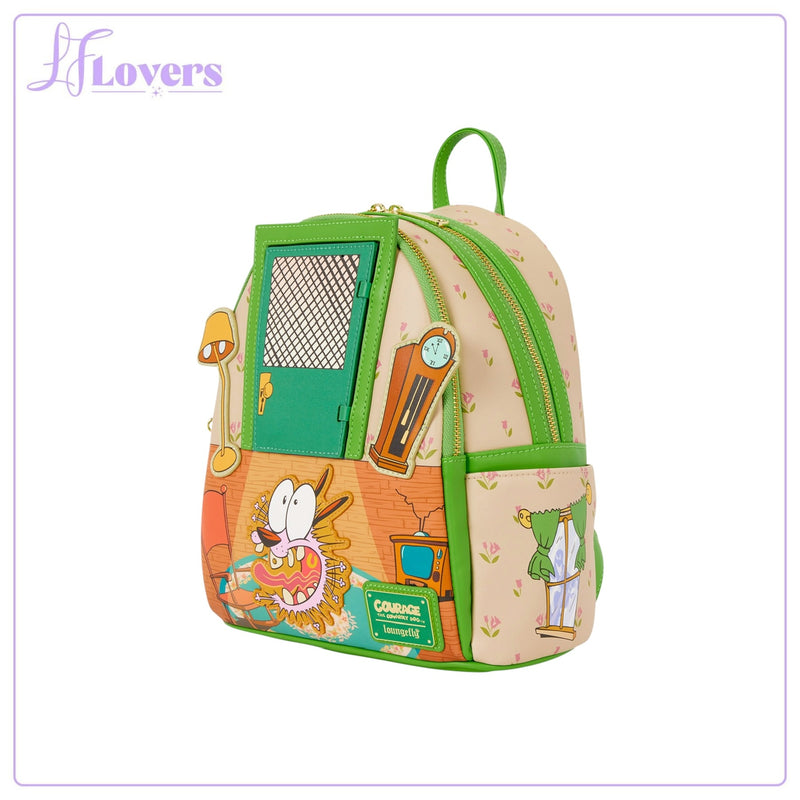 Load image into Gallery viewer, Loungefly Courage the Cowardly Dog Lenticular Mini Backpack - Preorder
