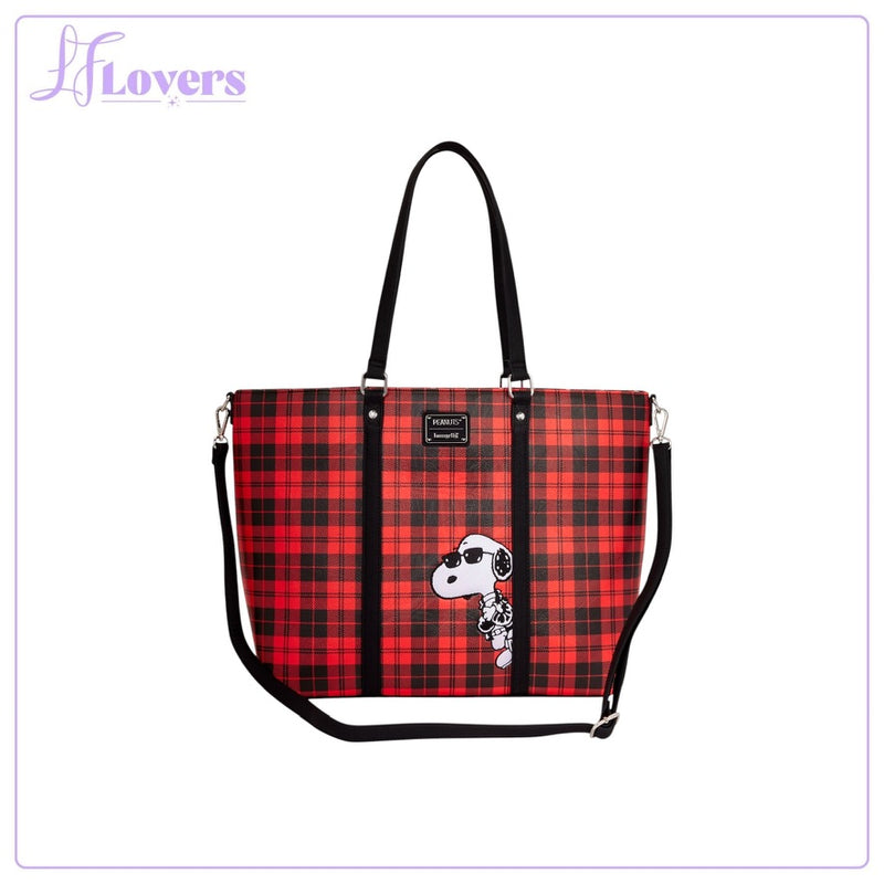 Load image into Gallery viewer, Loungefly Peanuts Snoopy Grunge Tote Crossbody Bag - Preorder
