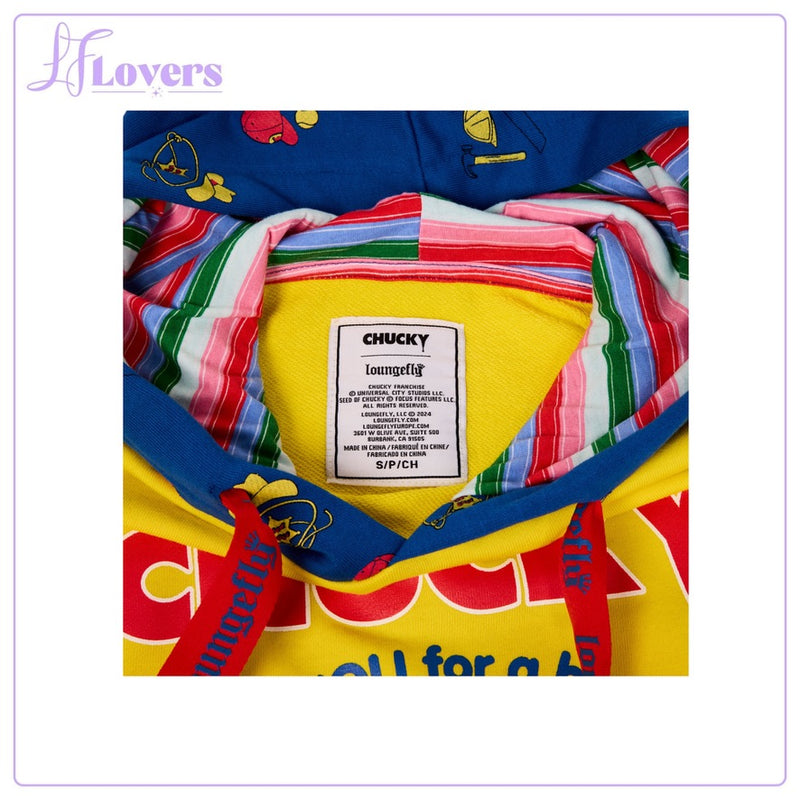 Load image into Gallery viewer, Loungefly Universal Childs Play Chucky Hooded Sweatshirt
