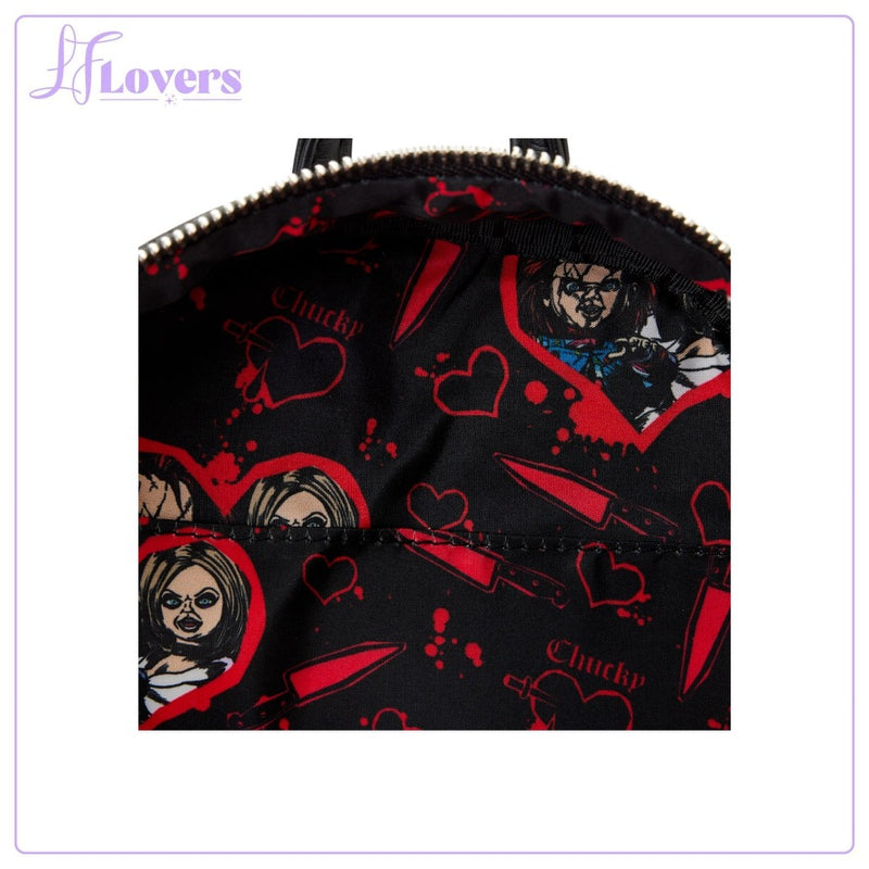 Load image into Gallery viewer, Loungefly Universal Bride Of Chucky Tiffany Cosplay Mini Backpack
