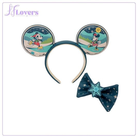 Loungefly Disney Mickey And Minnie Holiday Ear Headband - PRE ORDER