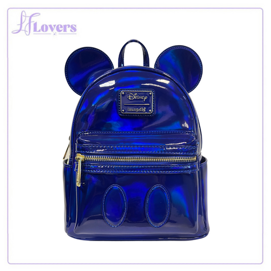 Loungefly Disney Mickey Mouse Blue Oil Slick Mini Backpack - LF Lovers