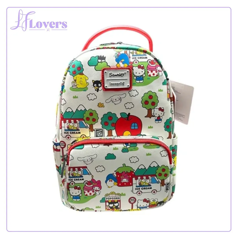 Load image into Gallery viewer, Loungefly Sanrio Hello Kitty Town All Over Print Mini Backpack
